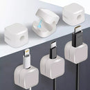 Suporte Clip para Cabos Magnéticos - 06 Peças