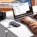 Suporte Clip para Cabos Magnéticos - 06 Peças