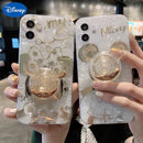 Case / Capinha Iphone Mickey Gold POPsocket